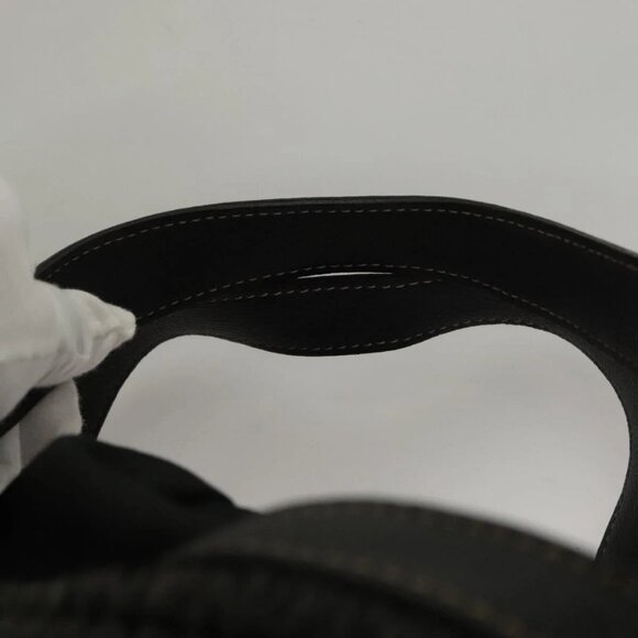 BURBERRY Blue Label Tote Bag Straw Gold Black Auth 132307 - Picture 10 of 16